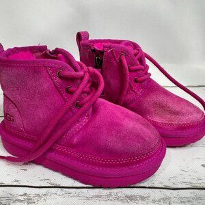 Pink UGG suede ankle boots 9C